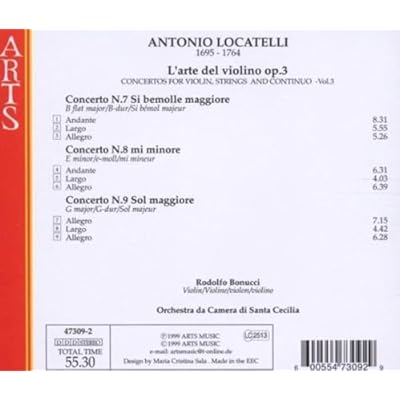 Locatelli: L'arte Del Violino, Op.3, Vol.4