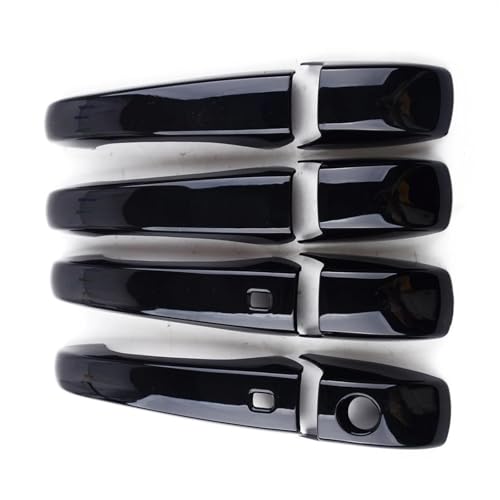 Garniture de poignée noir brillant Chrysler 200 résistant UV pour modèles 2011-2014