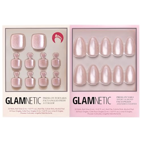 Glamnetic Press-On Nails Bundle - Azure Blue & Hailey |