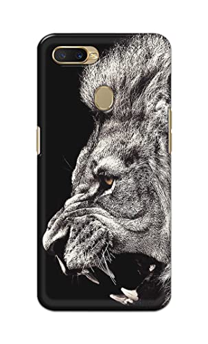 Image of Roaring Lion Hard Back Case Cover for Oppo A7 / Oppo A5s / Oppo A12 / Oppo A11k / Oppo A12s / CPH1909 Back Cover -(J5) VNS2225