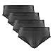 David Archy 4 Pack Men's Micro Modal Low Rise Briefs (M,Dark Gray)