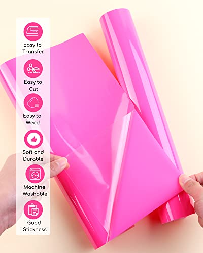 Htvstd 3D Puff Vinyl Heat Transfer - 8 Sheets (10 X 12 Inch), Colorful Puffy Htv Vinyl, Puff Iron On Vinyl, Foaming Puff Htv Compatible With Cricut Silhouette Cameo #TOP6