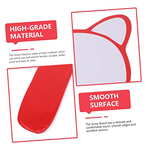 2pcs tablero blanco borrable para puntuación rojo miniatura 7
