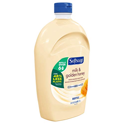 Softsoap Hand Soap Refill, Milk And Golden Honey, Bathroom Hand Soap In Bulk, Premium Scented Liquid Hand Soap, 300 Fluid Ounces Total (50Oz Bottle, Case Of 6 Bottles) #TOP3