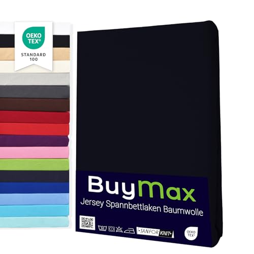 Utopia Bedding - Spannbettlaken 160x200cm - Grau - Gebürstete Polyester-Mikrofaser Spannbetttuch - 35 cm Tiefe Tasche 7 Buymax Spannbettlaken 140x200cm Baumwolle 100% Spannbetttuch Bettlaken Jersey, Matratzenhöhe bis 25 cm, Farbe Schwarz