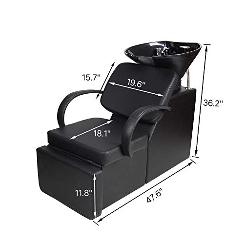 Polar-Aurora-Adjustable-Shampoo-Barber-Backwash-Chair-SalonSpa-Barber-Chair-ABS-Plastic-Bowl-Sink-Unit-Station-Beauty-Spa-Salon-Equipment