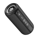 TIMU Portable Bluetooth Speaker, 25W Super Loud Wireless Speaker: Boost Bass 3.0, Bluetooth 5.4, 30H Playtime（Deep Black）