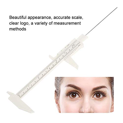 Vernier étrier étanche sourcils en plastique permanent maquillage règle étudiants Outils de mesure expérimentaux pour le maquillage permanent tatouage sourcil lip