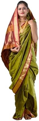 KALAPURI Women's Ready To Wear Nauwari Pink Color Silk Saree | Without Blouse Piece | For Festivals, Ocassions & Parties