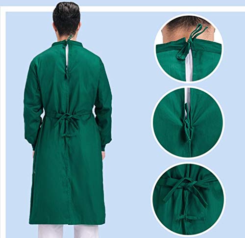 image for Sattie Maya Star Men Long Sleeves Isolation Gown Surgical Uniform Surg