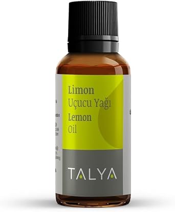 Talya%100 Saf Limon Uçucu Yağı 10 ml - Cilt Bakımı - Taze ve Enerjik Koku - Difüzör İçin Aromaterapi Yağı