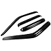 Nissan Frontier D22 4DR 4pcs Window Vent Visor Deflector Rain Guard (Dark Smoke)