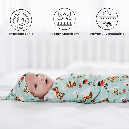 Image of Swaddles for Newborns Baby Blanket Set Ultra-Soft 95% Bamboo Viscose Baby Swaddle for 0-3 Months | Newborn Essentials Must Haves Bamboo Viscose Swaddle Blankets