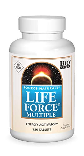 Source Natural Life Force Multiple - NO Iron - Energy Activator - 120 Tablets