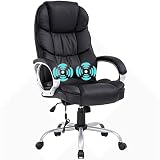 Home Office Chair Massage Chair, Ergonomic Big and Tall Executive Chair with Lumbar Support Headrest