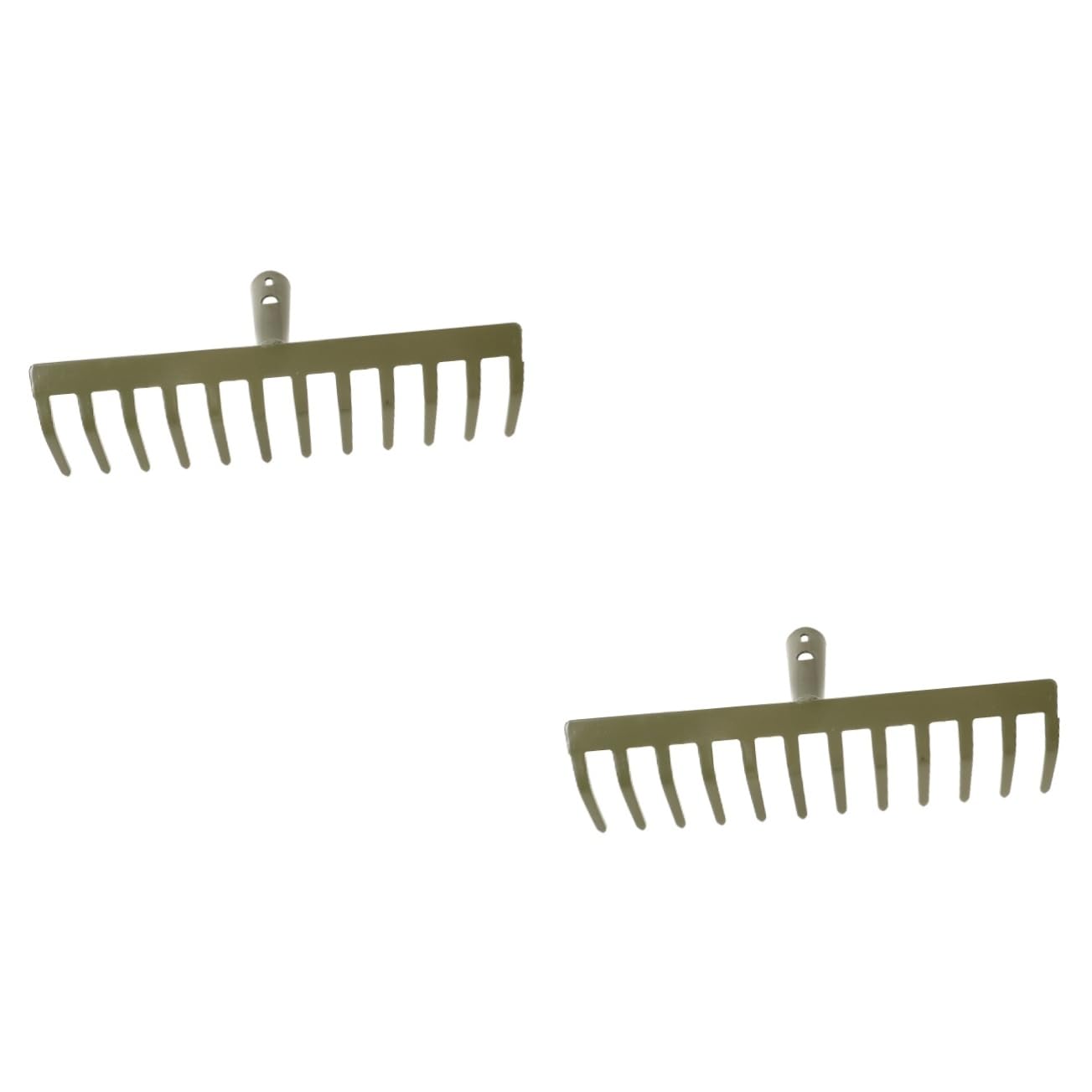 jojofuny 2piezas Rastrillo De Jardín De Dientes De Herramienta De Jardinería para Recoger y Nivelar Césped Rastrillo Resistente para Uso Doméstico y Agrícola