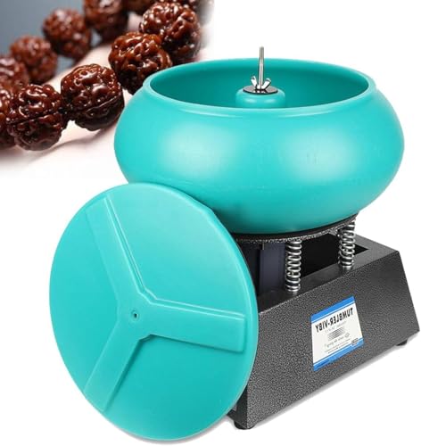 XNZJHPP Pulidora vibratoria de Tambor de para joyería de para Piezas metálicas Cilindro para Esmerilado