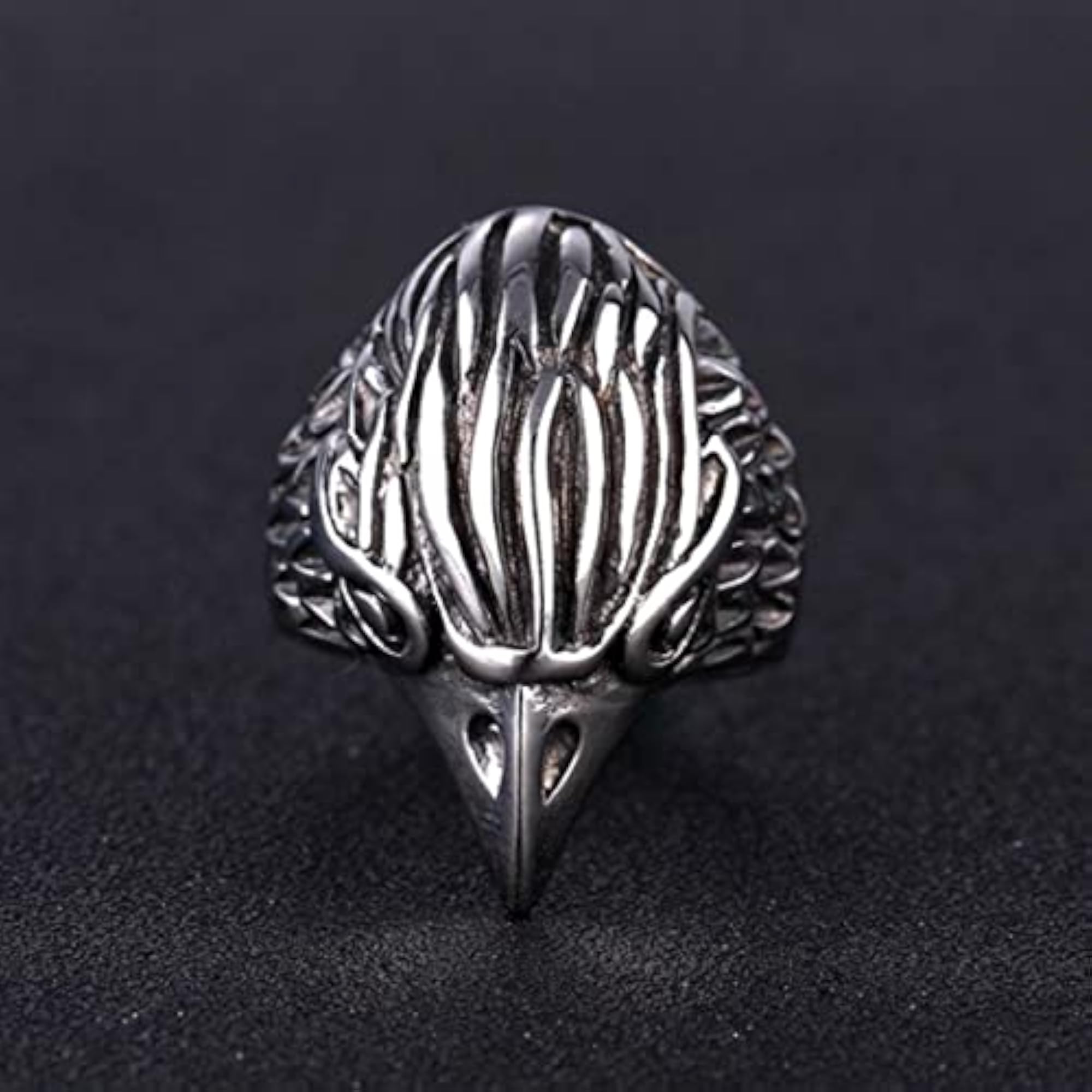Men's EAGLE HEAD Titanium Steel Ring, Stylish Design