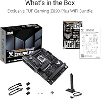 ASUS TUF Gaming Z890-PLUS WiFi Mainboard Sockel Intel LGA 1851 (ATX, PCIe 5.0, DDR5, DisplayPort, HDMI, Thunderbolt 4, 4X M.2, WiFi 7, Q-Release, Aura Sync) – Ansicht 9