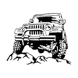 Hardcore Geländewagen Wandaufkleber Autofensteraufkleber Mann Jungen Schlafzimmer Wohnkultur Tapete Autogeschäft Dekoration Jugendzimmer Groß - 72x57cm