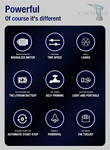 Cordless Pressure Washer,Portable High Power Cleaner with Battery Pressure Washer Gun Car Washer Suitable for Yard Or House 6-in-1 Adjustable Nozzle,Two Batteries - Image 2