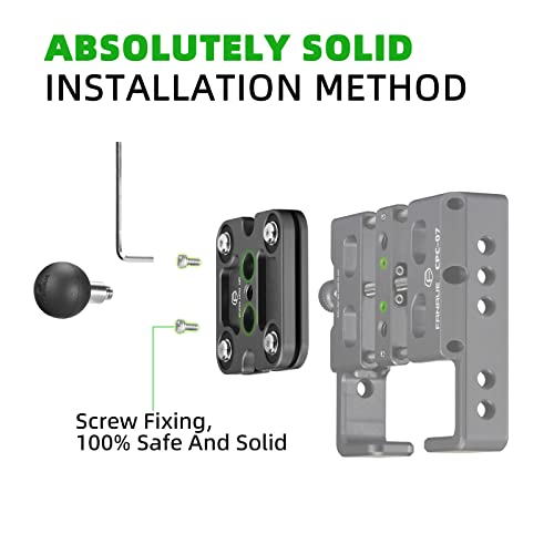 Fanaue Universal Phone Holder With Shock Absorber Detachable B Size 1" Ball For Ram Mounts (Sa-01) #TOP4