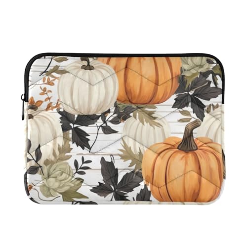 Funda para portátil 13-14 pulgadas con diseño de calabazas y tela impermeable