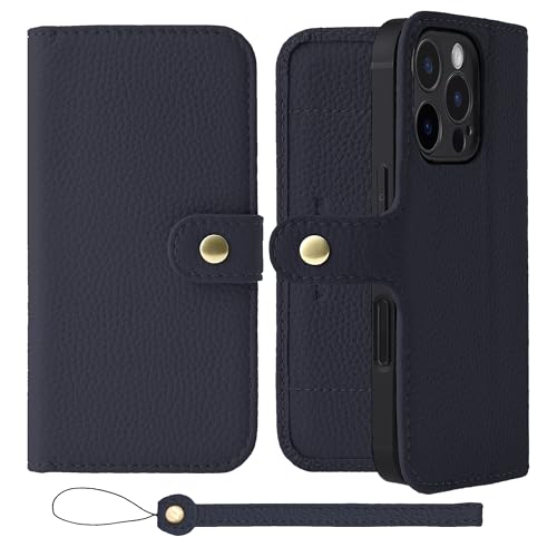 HANATORA for iPhone 16Pro �P�[�X �蒠�^ �{�v �X�}�z�P�[�X �X�}�z �X�^���h �X�g���b�v �t�� �V�������N�J�[�t���U�[ �x���g���� �}�O�l�b�g�Ȃ� �l�C�r�[ H1SPB-16Pro-Navy �M�t�g �a���� ���� �j�� �ޏ� ��