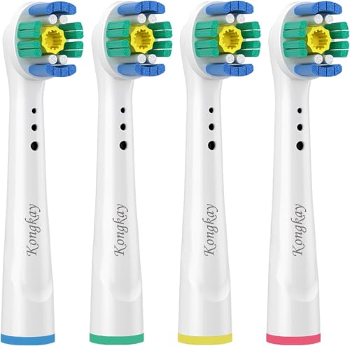 Chiinet Cabezales de repuesto genéricos para cepillos de dientes eléctricos Oralb 3D Pro White, recambios de cabezales de cepillo de dientes para blanqueamiento especial Oralb, 4 piezas