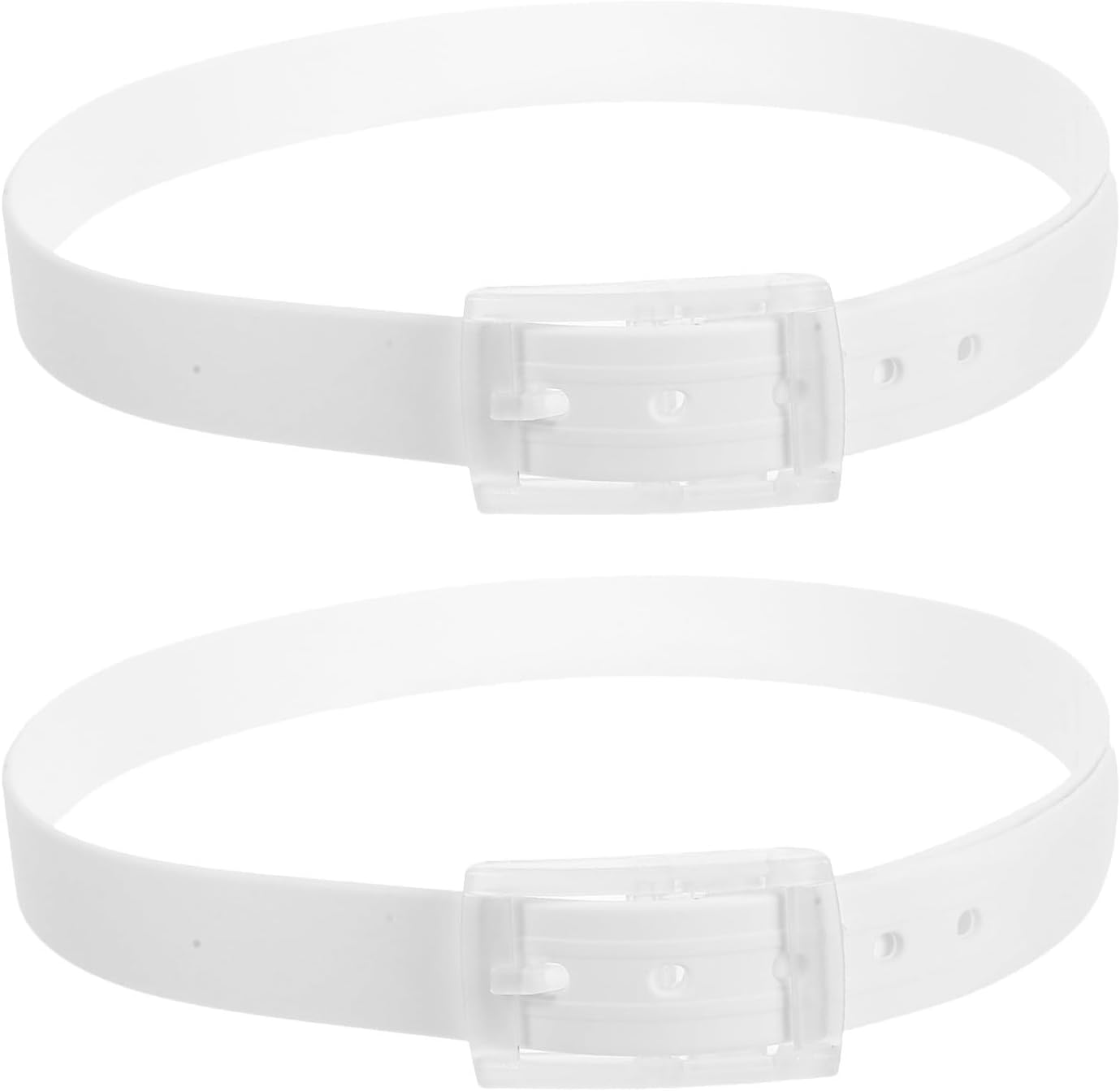 2pcs Silicone Waterproof Waist Belts for Golf with Adjustable Buckle, Wide Waistband Plastic Sports Waistbelts for Men and Women, Comfortable Fit for Advanced Golf Games