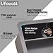 Ufaucet 28 Inch Undermount Kitchen Sink Black, 28x18 Under Mount Gunmetal Black Stainless Steel 16 Gauge 9 Inch Deep Single Bowl Kitchen Sink with Strainer