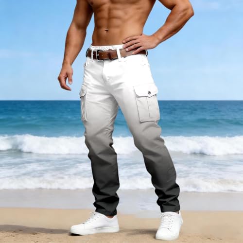 Pantalon de travail homme polyester cargo extérieur multipoche confortable - 2