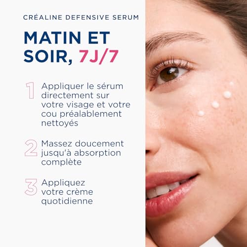 Crème Apaisante Concentré Hydratant Longue Durée Créaline Défensive Sérum Bioderma Le Tube De 30ml - vue 7