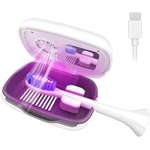 Toothbrush Covers Case and Holder with Light,Toothbrush San itizer Cover with Holder, Rechargeable Portable Toothbrush Cleaner Case, Toothbrush Box Fan with Dryer
