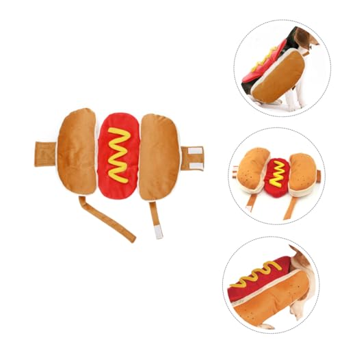 Disfraz creativo para perros y gatos talla M color naranja miniatura 4