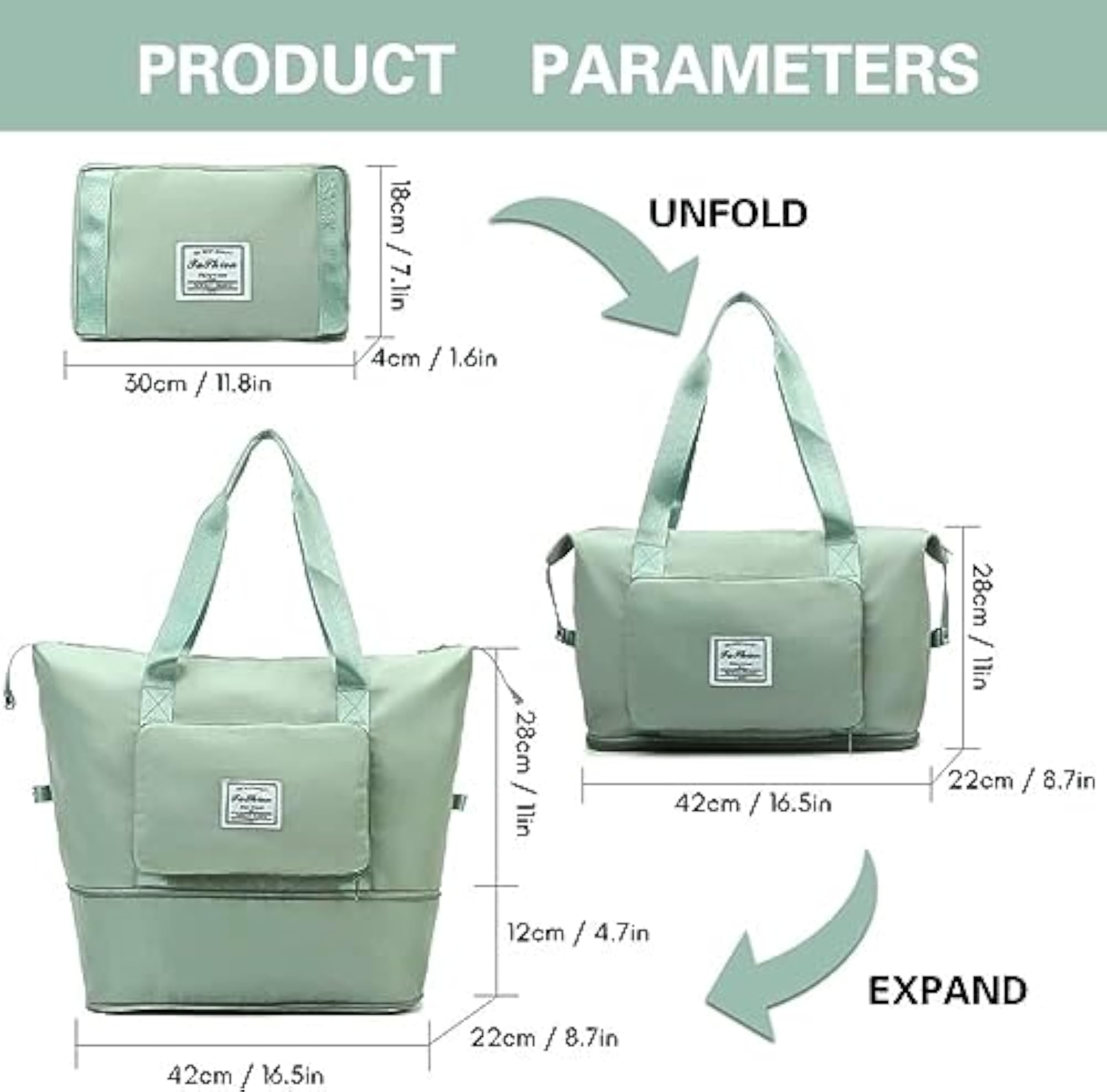 Polyester 22 Cms Duffle Bag, Travel Bag