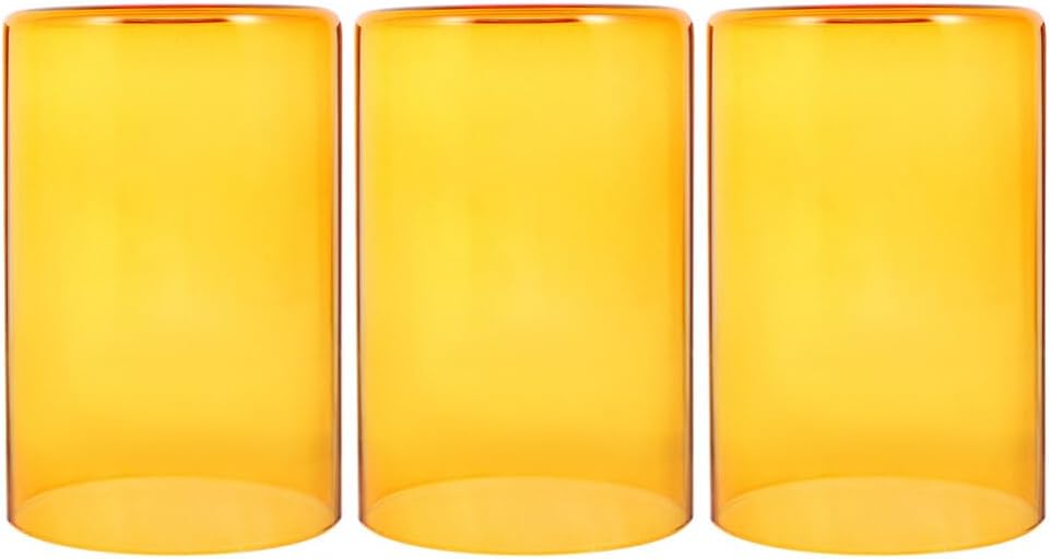 3pcs Glass Lamp Shades for Pendant Lights Replacement Stylish Chandelier Shades for Home Lighting Fixtures and Versatile Design for Living Room Dining Room and Bedroom