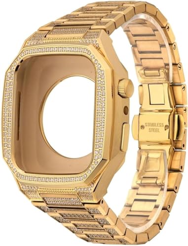 Bracelet en acier inoxydable pour Apple Watch 44mm 45mm SAAWEE SE 8 7 6