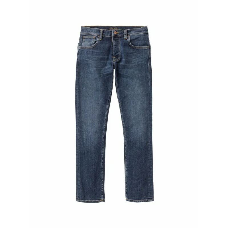 Nudie Jeans Grim Tim jean denim brut coupe droite slim pour homme