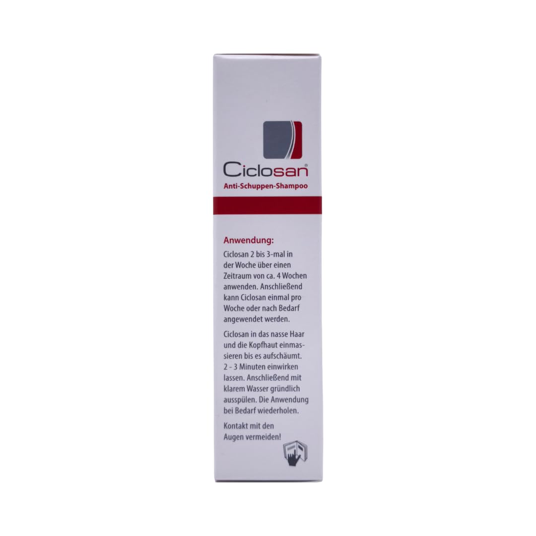 Ciclosan Anti-Schuppen Shampoo 100 ml I Pflege bei Schuppenbildung I Kopfhautpflege Shampoo I mit Ciclopirox-Olamin I für die regelmäßige Haarpflege I Kopfhaut & Haar I mit Pharma Perle Duschgel (2x)