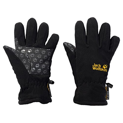 Jack Wolfskin stormlock Glove Kid's, Black, 140 (9-10 Years Old)