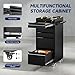 Yizosh 5-Drawer Metal Tool Storage Cabinet with Wheels,Rolling Tool Chest with Drawer and Locking Keys,Heavy Duty Tool Storage Organizer for Garage,Warehouse,Workshop