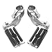 TCMT Chrome 1.25" 3.2cm Adjustable Highway Foot Pegs Footpeg Footrest Bracket Set Fits For Harley all models with 1-1/4" Engine Guards (Harley Touring Softail Dyna Sportster and so on)