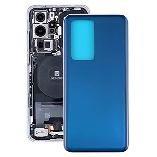 Coque arrière Huawei P40 Pro or et bleu - Finition premium en verre pour rénovation smartphone