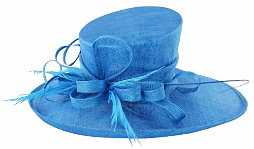Bonnet bleu azur Max and Ellie M couvre-chef chic de cérémonie et fête