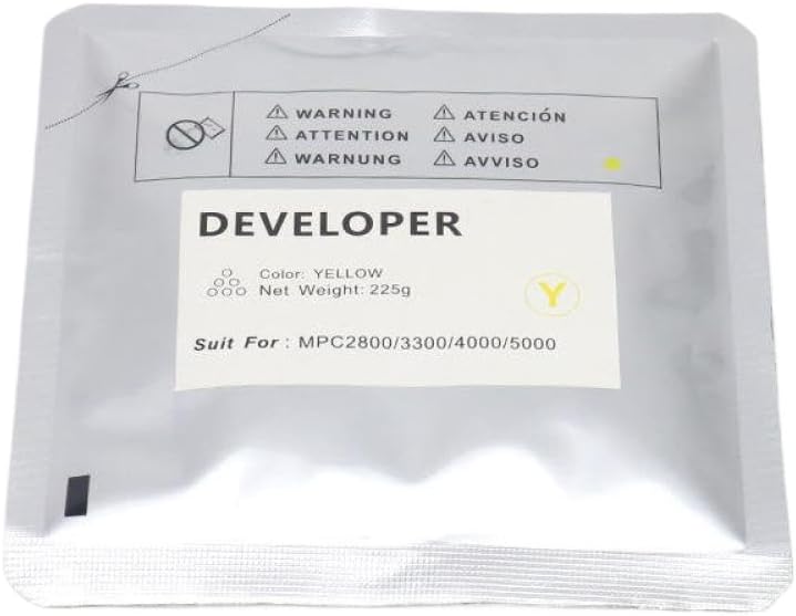 1PCS 250G Compatible with Printer Supplies for MPC2000 MPC2800 MPC3300 MPC4000 MPC5000 Developer Powder(Y)