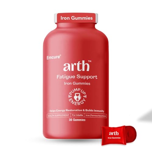 Arth Iron Gummies | 6x Higher Absorption | Ferrous Ascorbate & Fo...