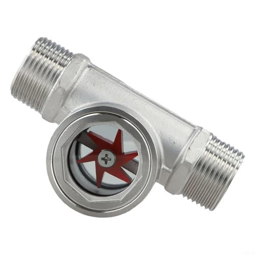 Indicateur de débit d'eau externe DN25 gris pour réseau hydraulique usine