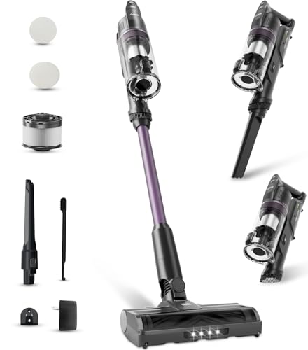 Candy Cordless Vacuum Cleaner,45Mins Powerful Suction Vacuum Cleaners for Home,Stick Vacuum Cordless Rechargeable,Anti-Tangle,One-Click Clean,Lightweight for Hardwood Floor Carpet Pet Hair Car