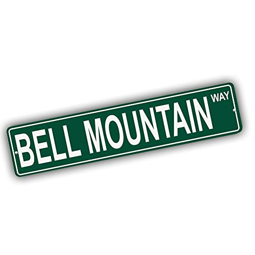 Brotherhood Aluminum Street Sign for Bell Mountain - Maine Man Cave Decor